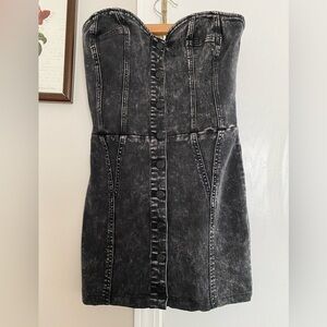 Kendall & Kylie Black Denim Women's Dress Medium